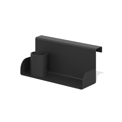 Подвесная полка со стаканом (черный муар)